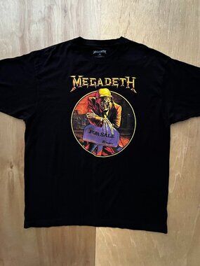 MEGADETH PEACE SELLS BUT WHO’S BUYING SHORT SLEEVE T SHIRT Men’s sz XL Black